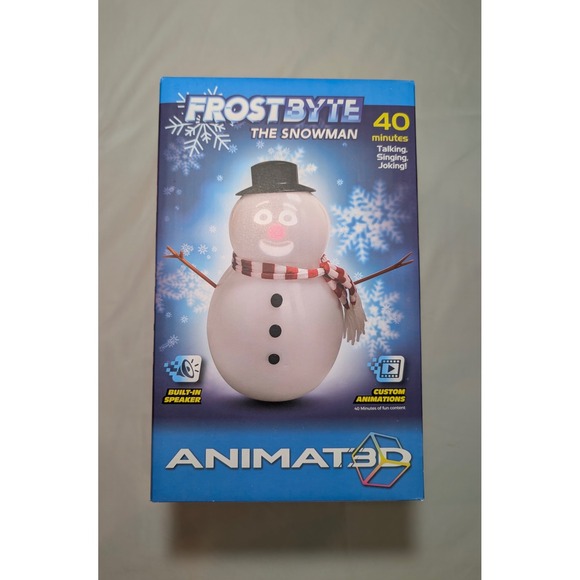 Blink Tech Frostbyte The Snowman Animated Talking Singing Christmas Decor 3D NEW - Picture 2 of 6